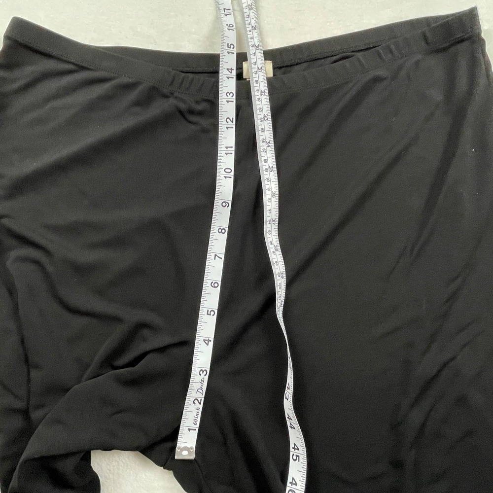 JJill Womens XL Black Rayon Blend Cropped Wide Leg Elastic Waist Pants Solid - Picture 5 of 11